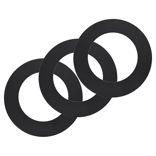uxcell 2 Pack Goof Rings for 3" Recessed Lights, 2.3" ID 4.7" OD Steel Flat Goof Trim Ring Can Light Cover Plate Flush Mount Can Converter for Ceiling Wall Hole Decorative, Matte Black - color: Black, size: Fits: 3" Inch (cutout size approx 76mm/3")