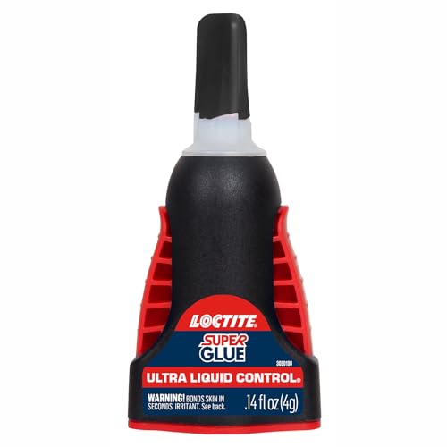 Loctite Super Glue Ultra Liquid Control, Clear, 0.14 fl oz Bottle, 3 Pack - Superglue for Plastic, Wood, Metal, Crafts & Repair, Cyanoacrylate Adhesive Instant Glue, Quick Dry - size: 3 Pack