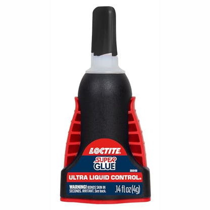 Loctite Super Glue Ultra Liquid Control, Clear, 0.14 fl oz Bottle, 3 Pack - Superglue for Plastic, Wood, Metal, Crafts & Repair, Cyanoacrylate Adhesive Instant Glue, Quick Dry - size: 3 Pack