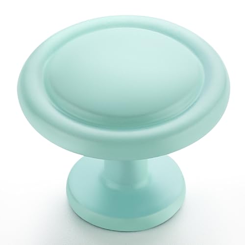 Ravinte 3 Pack 1-1/4 inch Kitchen Cabinet/Drawer/Dresser Knobs Green Zinc Drawer Pulls/Handles - color: Green