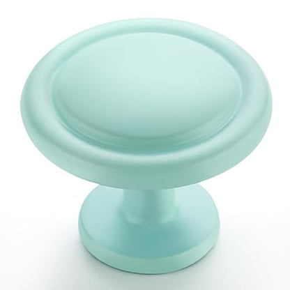 Ravinte 3 Pack 1-1/4 inch Kitchen Cabinet/Drawer/Dresser Knobs Green Zinc Drawer Pulls/Handles - color: Green