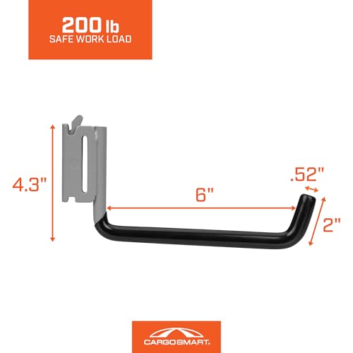 Large Flat Hook - Grey Powder Coat 1 Pk - style: Large Flat Hook
