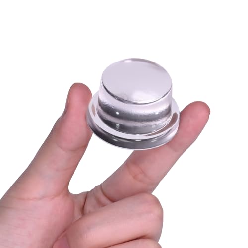 Upgraded Door Bumper 1.5" Clear Silicone | Self-Adhesive Door Knob Wall Protector |Large Rubber Door Stops for Wall Protection & Noise Reduction | 1 Pack - size: 1 Pack