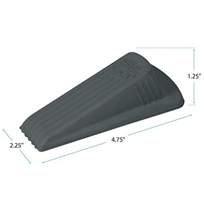 Master Caster Big Foot Doorstop, 4.75 x 2 x 1.25 Inches, Gray, 1/Pack (00941) (Pack of 2) - color: Gray, size: 941 (Pack of 2)