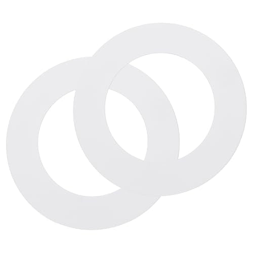 uxcell 2 Pack Goof Rings for 3" Recessed Lights, 2.3" ID 4.7" OD Steel Flat Goof Trim Ring Can Light Cover Plate Flush Mount Can Converter for Ceiling Wall Hole Decorative, Matte White - color: White, size: Fits: 3" Inch (cutout size approx 76mm/3")
