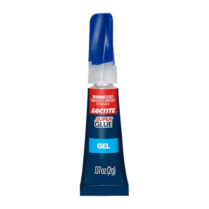 Loctite Super Glue Gel, Clear, 0.07 fl oz Tube, 2 Pack - Superglue for Plastic, Wood, Metal, Crafts & Repair, Cyanoacrylate Adhesive Instant Glue, Quick Dry - size: 1 Pack