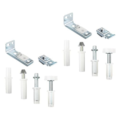 N 7534 Bifold Door Hardware Repair Kit, Door Repair Kit for 1" to 1-3/8" Thick Doors Up to 50 Lbs. Includes Top and Bottom Brackets, Top and Bottom Pivots and Guide Wheel (2 Set) - size: 2 Set