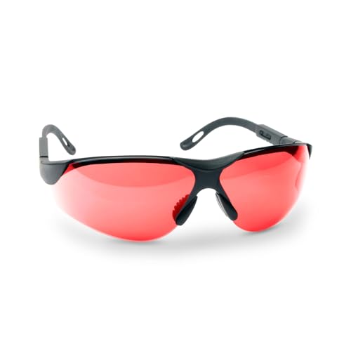 Walker's Elite Sport Shooting Glasses - Impact-Resistant Anti-Fog Non-Slip Adjustable UV Protection Hunting Sports Glasses - color: Vermillion