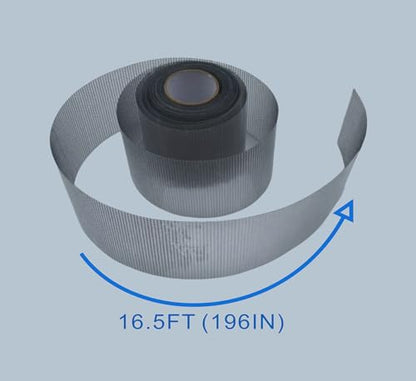 Window Screen Repair Tape，3IN X 16.5FT (196IN) Screen Tape mesh Repair for Window Screen and Screen Door tears Holes (Grey) - color: grey