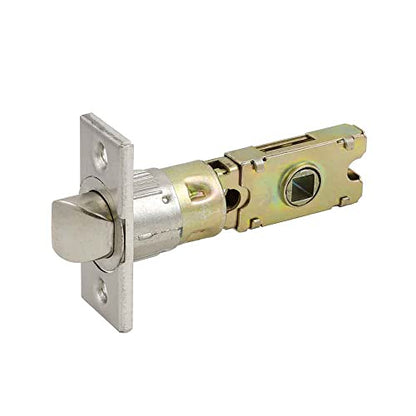 Design House Passage Door Latch, 6-Way Adjustable Fit, Square Spindle, Emblem Series Locksets, Easy Assembly, Satin Nickel Finish, 3.25 in. L x 1.05 in. W x 2.25 in. H, 582213 - color: Satin Nickel