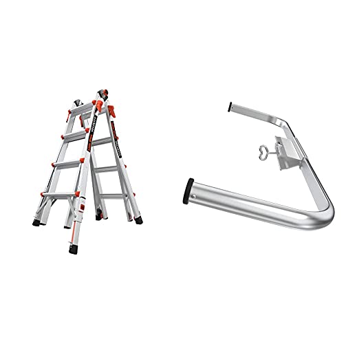 Little Giant Ladder Systems Velocity with Wheels, M17, 17 Ft, Multi-Position Ladder with Little Giant 10111 Wing Span/Wall Standoff - size: 17 Ft., style: With Levelers