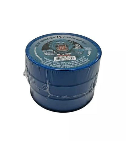 Milrose 70885 Blue Monster 1/2 Inch x 1429 Inch Blue Teflon Tape (3 Pack)