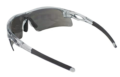 TITUS G20 All Sport Safety Glasses Shooting Eyewear Motorcycle Protection ANSI Z87+ Compliant - color: Pink Frame - Full Spectrum Mirror Lens - With Pouch