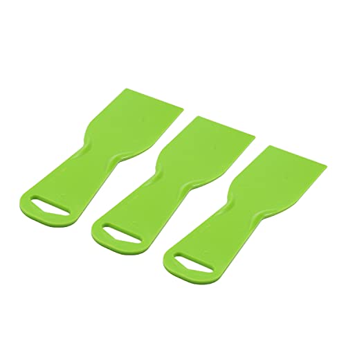 Utoolmart Putty Scraper 2" Plastic Flexible Putty Knives Spreader for Taping Drywall Wall Painting Green 3Pcs - size: 2 inch