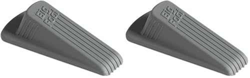 Master Caster Big Foot Doorstop, 4.75 x 2 x 1.25 Inches, Gray, 1/Pack (00941) (Pack of 2) - color: Gray, size: 941 (Pack of 2)
