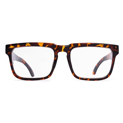 Z87 High-Visibility Construction Anti-Fog Photochromic UV400 Blue Light Blocking Impact Resistant Safety Glasses - color: Leopard