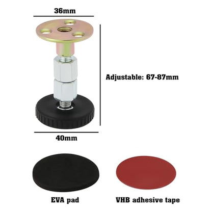 8pcs Adjustable Anti Collision Heavy Duty Furniture with Adjustable Feet of 67mm-87mm and a Load Bearing Capacity of 200kg for Cabinets and Sofas