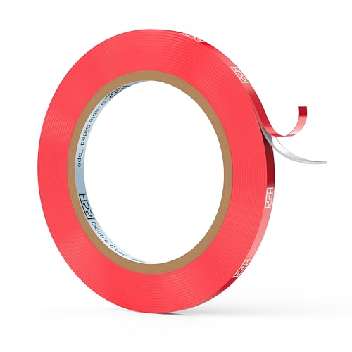 HPP Double Sided Tape Clear, Heavy Duty Tape, Strong and Permanent for Outdoor and Indoor, (0.25 x 16ft) - size: 0.25 x 16ft