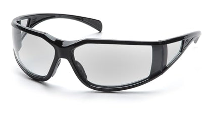 Pyramex Exeter Safety Eyewear - color: Clear H2x Anti-fog Lens/ Black Frame