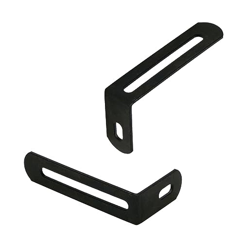 KUMGROT 10pcs Stainless Steel Shelf Bracket Adjustable L Bracket Corner Brace 90 Degree Corner Bracket with Slot Heavy Duty 63 x 32.5 x 15mm/2.48 x 1.28 x 0.59in Black - size: 63mm, style: L-shaped Brackets