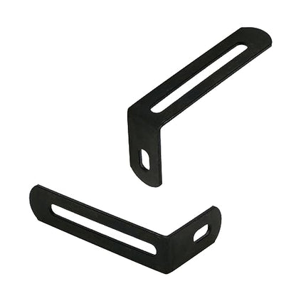 KUMGROT 10pcs Stainless Steel Shelf Bracket Adjustable L Bracket Corner Brace 90 Degree Corner Bracket with Slot Heavy Duty 63 x 32.5 x 15mm/2.48 x 1.28 x 0.59in Black - size: 63mm, style: L-shaped Brackets