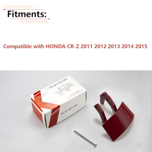 RLB-HILON Metal Right Door Handle Repair Kits Compatible with Honda CRZ CR-Z 2011 2012 2013 2014 2015 Year, Red Color