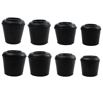 Rubber pad Circular Table Foot Cover Chair Foot Cover Silent Furniture Table and Chair Anti Slip Cover 16 mm (5/8 inch) - size: 16mm-20pack