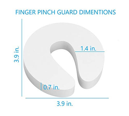 Door Pinch Guard and Door Slam Stopper 6pk. Use Safety Door Guard Made of Soft Foam to Keep Door Open. Serves As a Protector for Kids by Arcleer
