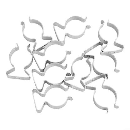 10 Pack Heavy Duty Manganese Steel Spring Terry Clips Wall Mount Tool Holders for Garage, Shed, and Workshop Organization, Fits 0.24 to 2 Inch Handles(25mm) - size: 25mm