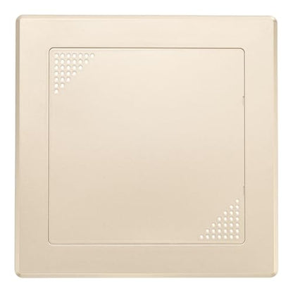 M METERXITY 1-Pack Access Panel for Drywall, 6x6 Inch Plastic Self Adhesive Wall Hole Cover Access Doors for Wiring Cable/Ceiling, Removable Plumbing Wall Panel [Gold Tone, Vented Square] - color: Gold Tone