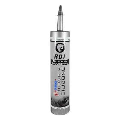 Red Devil 08165I RD PRO Industrial Grade RTV 100% Silicone Sealant - color: Aluminum, size: 1 - Pack