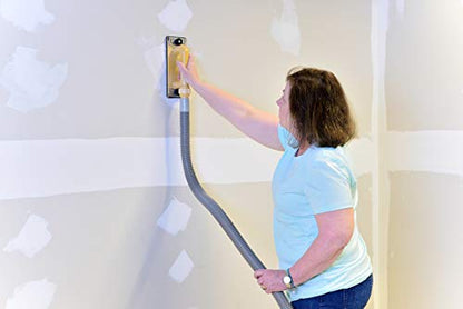 Hyde Tools 09165 Dust-Free Drywall Vacuum Hand Sander with 6-Foot Hose,(Pack of 4) - size: 6' (Pack of 4)