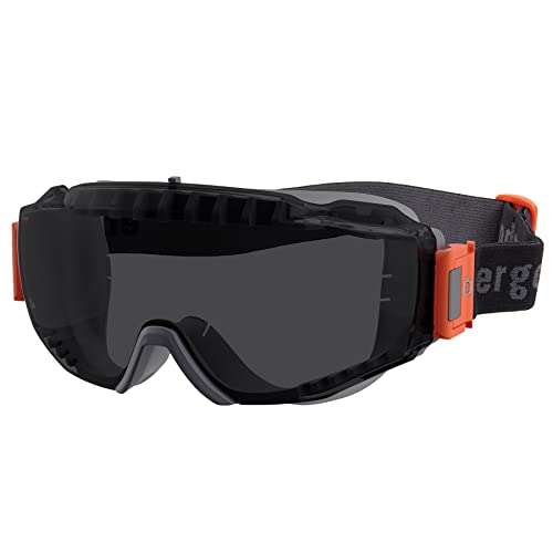Ergodyne Skullerz Modi Protective OTG Safety Goggle, Indirect Venting, Anti Fog, Scratch Resistant - color: Smoke Lens