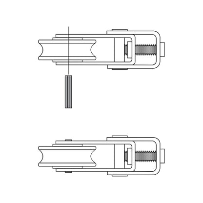 Prime-Line D 1799 1-1/2 In. Patio Door Roller Replacement Kit (2 Pack) - size: 1-1/2 in.