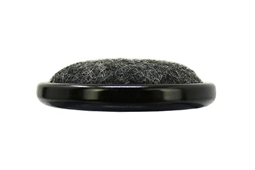 Shepherd 1-1/4" Round Reusable Carpet Bottom Furniture Caster Cups for Office Chairs, Desks, and Carts, Furniture Wheel Caster Cups for Carpet and Hardwood Surfaces, 4-Pack, Brown