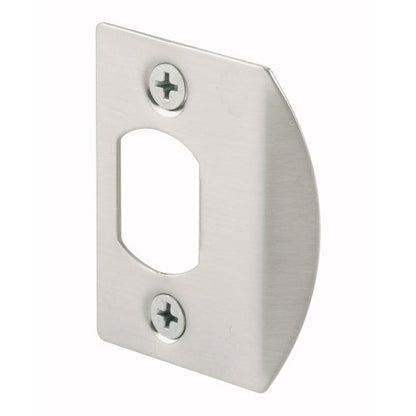 Prime-Line E 2457 Latch Strike Plate, Satin Nickel Finish (2 Pack)
