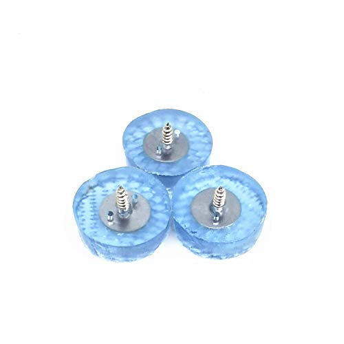 30 Pcs Translucent Cylindrical Shape Furniture Pads Rubber Non Slip Feet Pad for Table Desk Chair Sofa and Cutting Boards (30mm x 11mm) - size: 30mm x 11mm