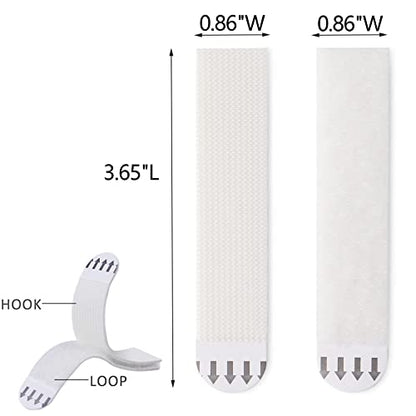 24 Pairs(48strips) Large Picture Hanging Strips Heavy Duty, Picture mounting Strips,Removable Hook and Loop Tape,Perfect for Wall Art Hanging Frames