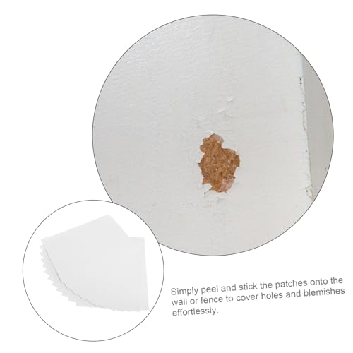 TEHAUX Vinyl Siding Repair Kit 12 Self-Adhesive Wall Repair Patches for Cracks Holes Covering 8.26X5.90 Inch Durable Vinyl Patch Stickers for Home Office Store Wall