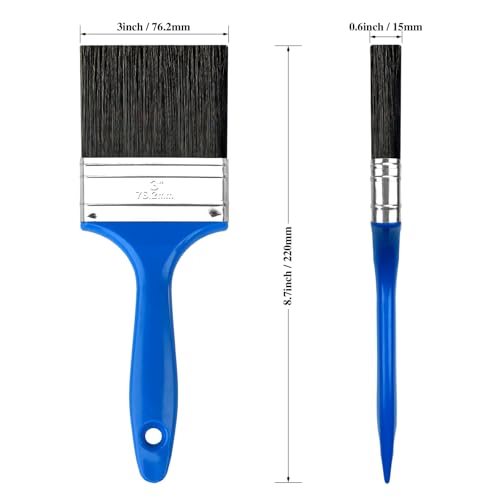 King Origin 3 Inch Paint Brush, 1-Pack, Wide Paint Brush for Painting Walls & Large Surfaces, Furniture, Crafts, Stain Brush, Painting Brush - color: 1 Pack, 3 Inch