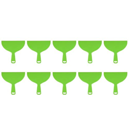 HARFINGTON 10pcs Putty Scraper 8" Width 4mm Thin Flexible Plastic Putty Knives for Taping Drywall Spreading Painting Wall Scratching - color: Green, size: 8"