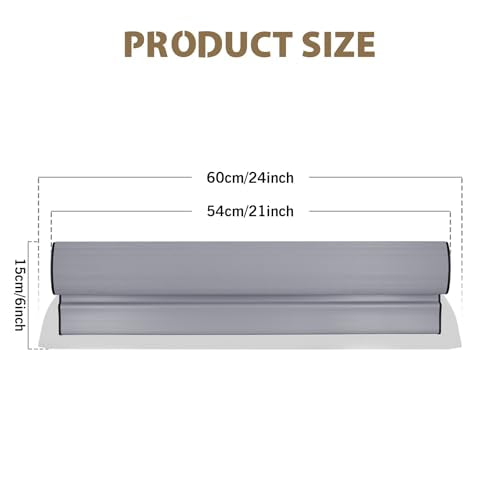 ROLLINGDOG 24" Drywall Skimming Blade - 2pcs 0.5mm and 2pc 0.3mm Stainless Steel, Tape Knife Finishing Tools for Smoothing Wall and Ceiling,Joint Compound - size: 24" Skimming Blade