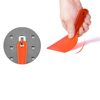 Flexible Plastic Putty Knife Set of 2 – Wall Scraper for Spackling, Paint & Tile Work