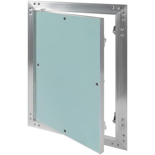 10" x 14" Waterproof Drywall Access Panel, Tileable and Paintable Ceiling and Wall Access Panel for Drywall, Wire Cover for Wall Covering Panels, Push to Open, Flush-Mount Wall Hole Cover - size: 10" X 14"