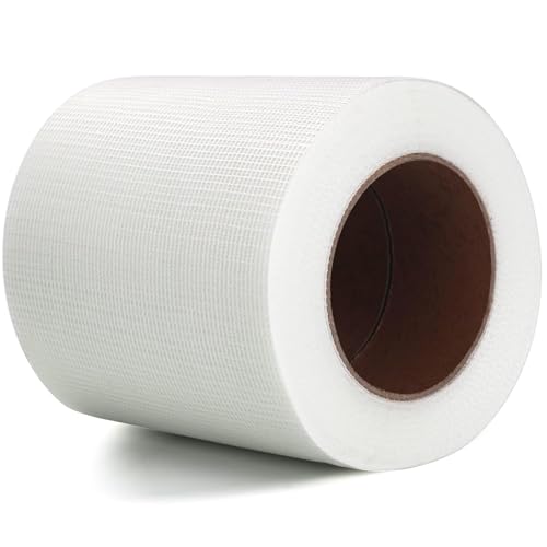 LLPT Drywall Repair Fiberglass Tape 6” x 100 Feet Industrial Grade Extra Strength Fiber Mesh Heavy Duty Self Adhesive for Seam Patch Wall Crack Seam Repair Color White (DRF610) - size: 6” x 100Ft