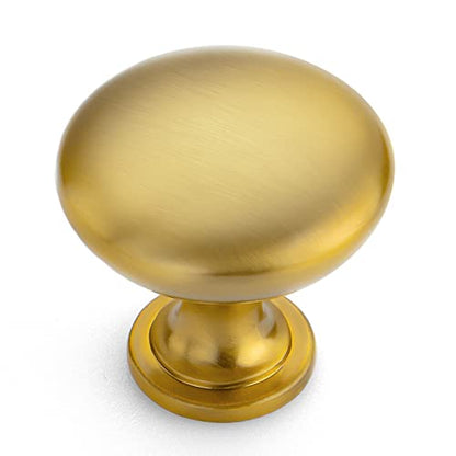 Ravinte 10 Pack Kitchen Cabinet Knobs Dresser Knobs Brused Brass Zinc Drawer Pulls Door Handles for Drawer Cupboard and Dresser - color: Brushed Brass