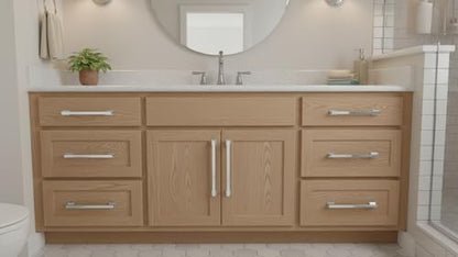 Alzassbg 10 Pack Polished Chrome Cabinet Pulls, 3-3/4 Inch(96mm) Hole Centers Kitchen Cabinet Handles for Cabinets and Drawers AL3061CP - color: Polished Chrome, size: 3-3/4" Hole Center