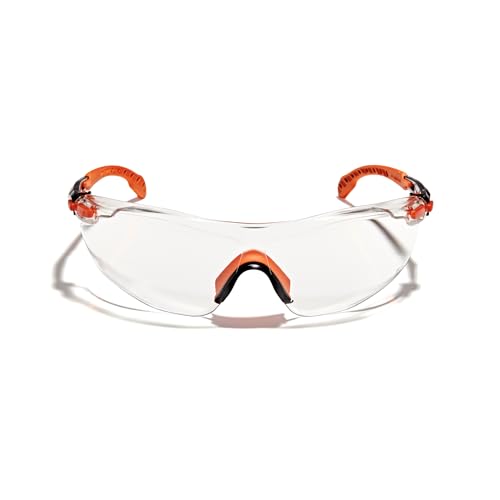 OPTIFENSE™ VS3 Anti Fog, Premium CLEAR/TINTED Safety Glasses, ANSI Z87+ (Click for frame/lens option) - color: Orange