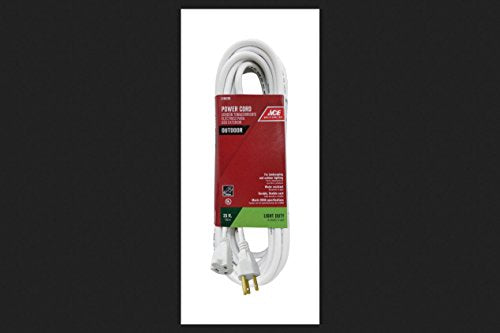 CORD EXT 25FT 16/3C WHT [Misc.]