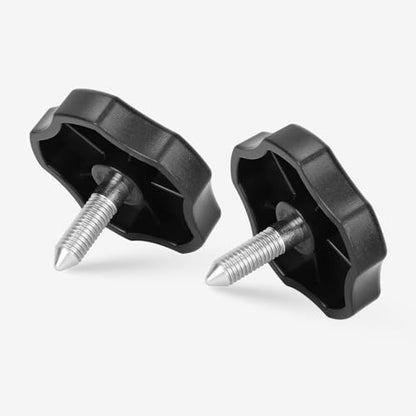 2 PCS Soft Top Window Frame Knob Screws Bolts Door Surround Knobs with Pin Compatible with for 2007-2018 Jeep Wrangler JK JKU - size: Short 2 PCS